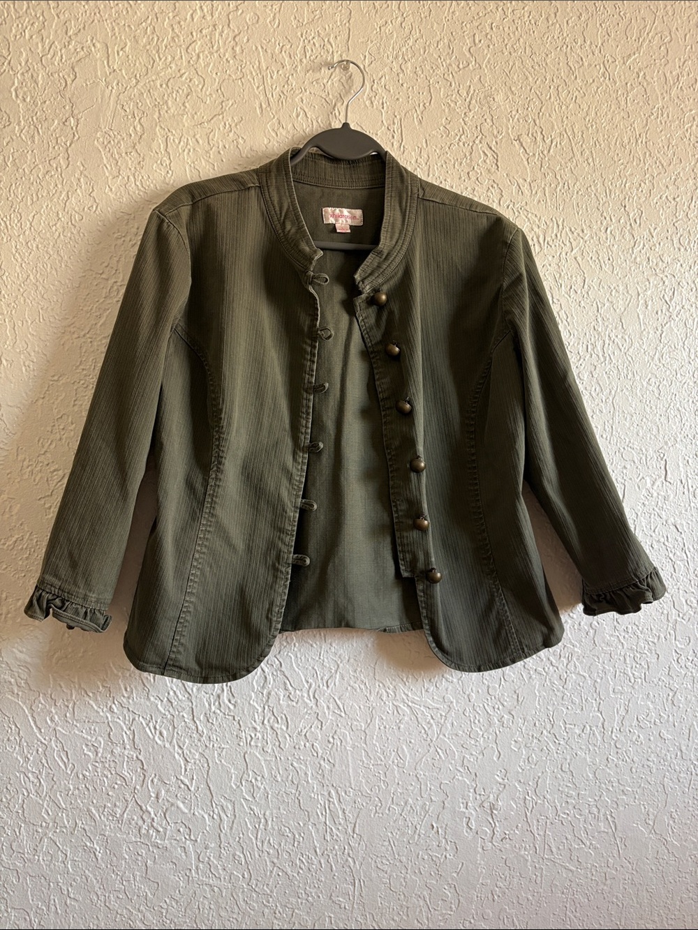 Xhilaration Olive Green Military-Style Blazer